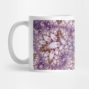 Lilac Fractal Pattern Mug